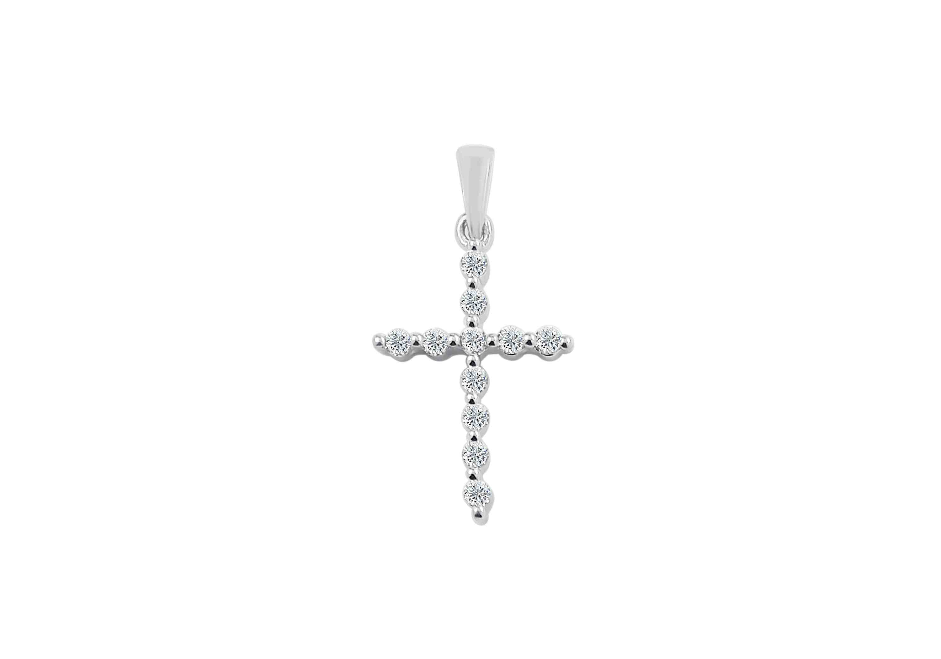 Cross Diamond Pendant PD30004A